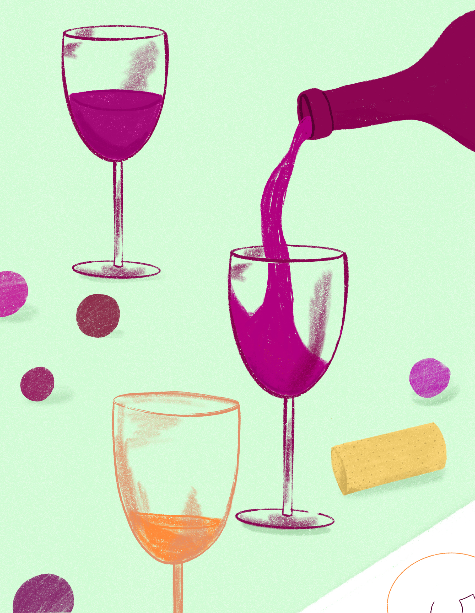 Glaas of Wine Illustartion